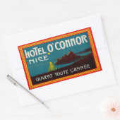 Hotel O'Connor (Nizza, Frankreich) Rechteckiger Aufkleber (Umschlag)