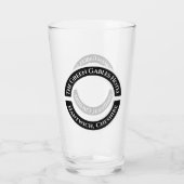 Hotel oder Bar Drink Glas (Rückseite)