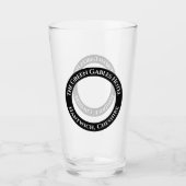 Hotel- oder Barktrinkglas Glas (Vorderseite)