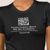Hotel- oder Restaurantname mit QR-Code T - Shirt