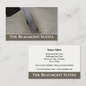 Hotel oder Unterkunft Business Card. Visitenkarte (Vorne/Hinten)