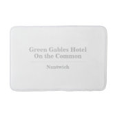 Hotel oder Unterkunft Name Badematte (Vorderseite)