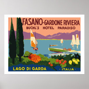 Hotel Paradiso (Lago di Garda - Italien) Poster