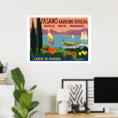Hotel Paradiso (Lago di Garda - Italien) Poster (Heimbüro)
