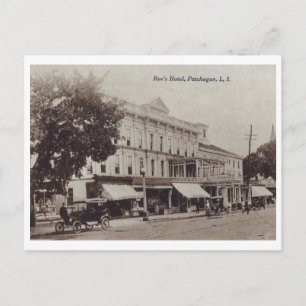 Hotel, Patchogue, Long Island, New York Vintage Postkarte