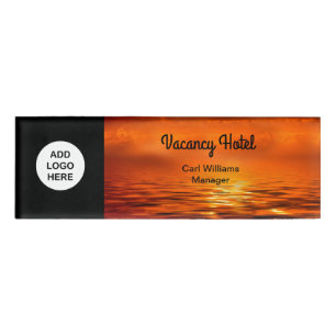 Hotel-Personal-Logo-Entwurf Namenschild