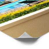 Hotel Pool und Garten Poster (Ecke)