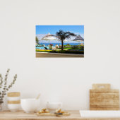 Hotel Pool und Garten Poster (Küche)