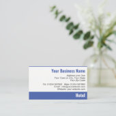 Hotel QR Code Business Card Visitenkarte (Stehend Vorderseite)