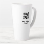 Hotel QR Code Design Latte Tasse (Rechte Ecke)