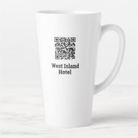 Hotel QR Code Design Latte Tasse