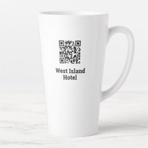 Hotel QR Code Design Latte Tasse
