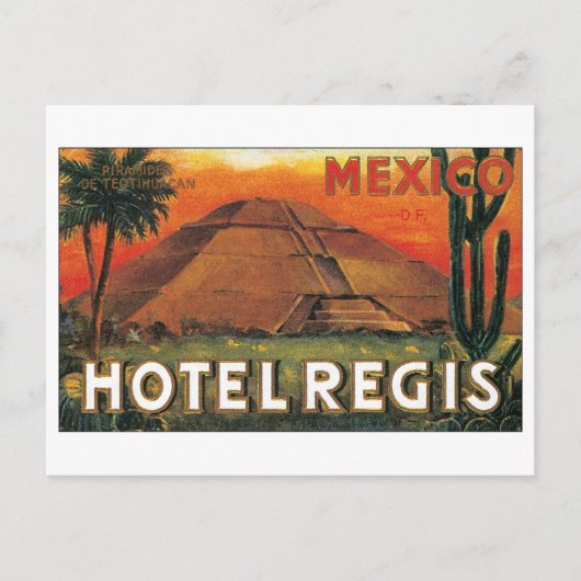 Hotel Regis, Mexiko Postkarte (Vorderseite)