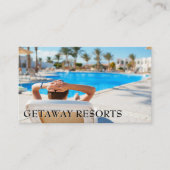 Hotel Resort | Poolseite Visitenkarte (Vorderseite)
