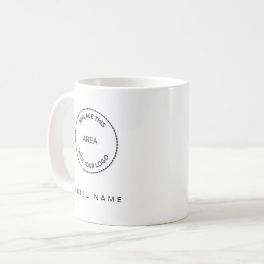 Hotel Restaurant Logo Name Slogan Kaffeetasse (Vorderseite Links)
