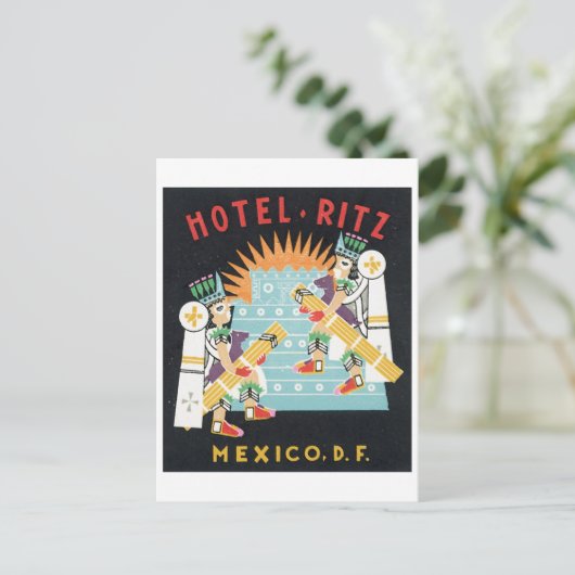 Hotel Ritz Mexico, D.F. Postkarte (Stehend Vorderseite)