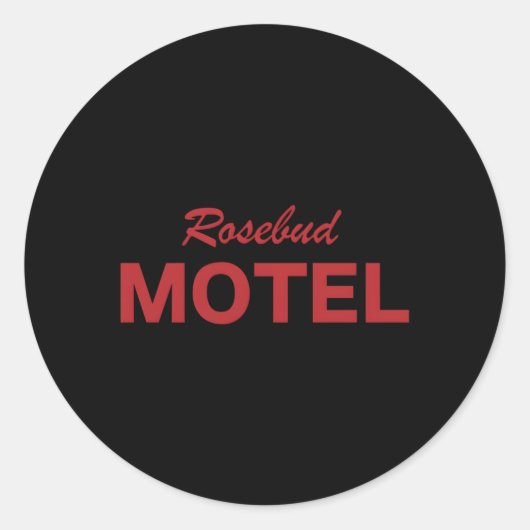 Hotel Rosenknospe Runder Aufkleber (Vorderseite)