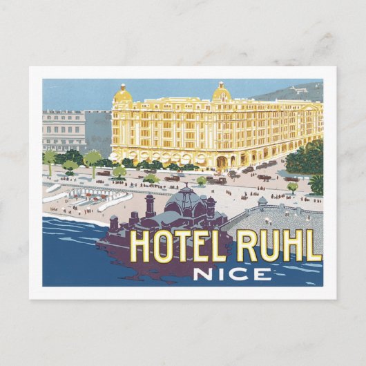 Hotel Ruhl, Nizza Postkarte (Vorderseite)