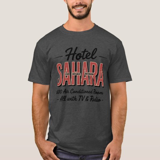 Hotel Sahara - Vintag Las Vegas T-Shirt (Vorderseite)
