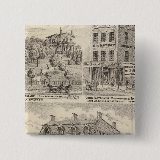 Hotel Saint Nicholas, La Fayette Button (Vorderseite)