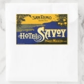 Hotel Savoy (San Remo Italien) Rechteckiger Aufkleber (Tasche)