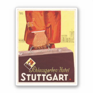 Hotel Schlossgarten Stuttgard Deutschland Aufkleber