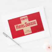 Hotel Schweiz Rechteckiger Aufkleber (Umschlag)