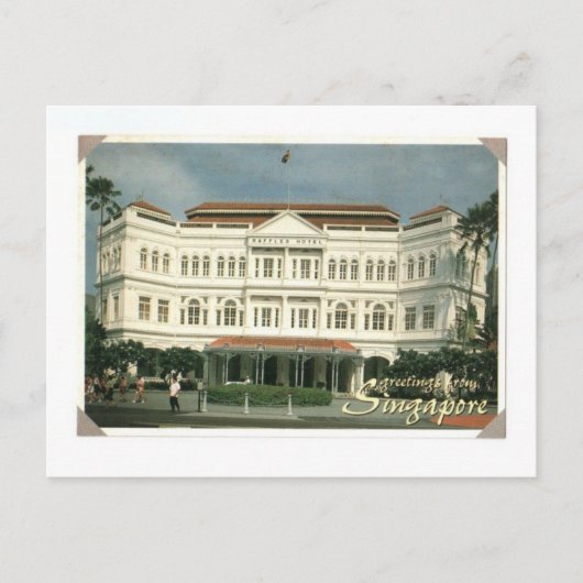 HOTEL SINGAPORE RAFFLES POSTKARTE (Vorderseite)