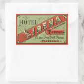 Hotel Sirena (Tivoli - Italien) Rechteckiger Aufkleber (Tasche)