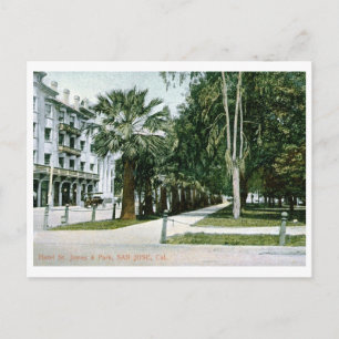 Hotel St. James, San Jose, CA Vintag Postkarte
