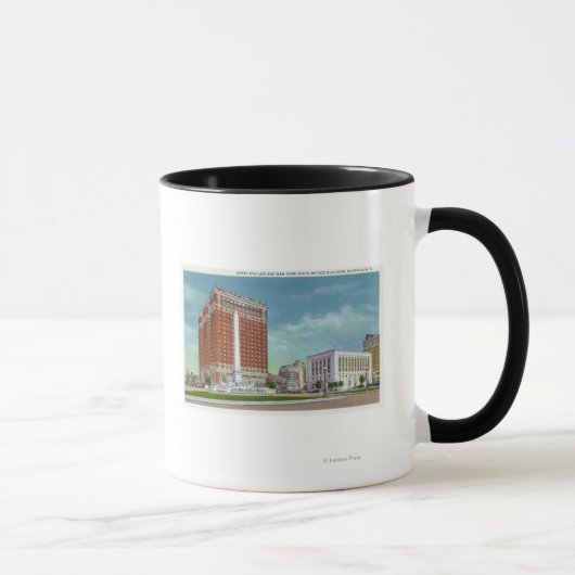 Hotel Statler und NY Staat Office Bldg Tasse (Rechts)