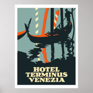 Hotel Terminus Venezia (Italien) Poster