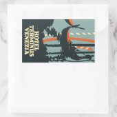 Hotel Terminus (Venezia - italy) Vector Rechteckiger Aufkleber (Tasche)