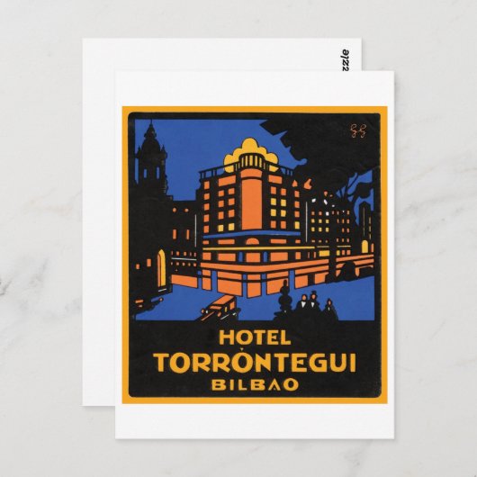 Hotel Torrontegui Bilbao Postkarte (Vorne/Hinten)