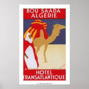 Hotel Transatlantique Bou Saada Plakat