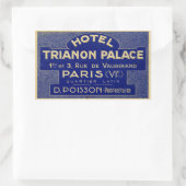 Hotel Trianon Palace (Paris Frankreich) Rechteckiger Aufkleber (Tasche)