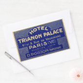 Hotel Trianon Palace (Paris Frankreich) Rechteckiger Aufkleber (Umschlag)