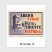 Hotel Trieste Victoria Sticker (Blatt)