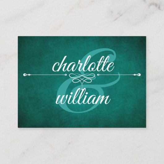 Hotel Unterkunft Karten modern dunkelgrün (Rückseite)