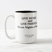 Hotel-Utah-Saal-Andenken-Tasse Zweifarbige Tasse (Links)