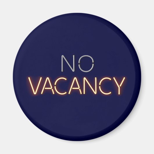 Hotel Vacancy No Vacancy Neonlicht Lights Magnet (Vorne)