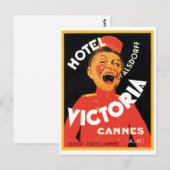 Hotel Victoria Cannes Postkarte (Vorne/Hinten)