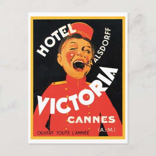 Hotel Victoria Cannes Postkarte (Vorderseite)