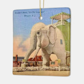 Hotel Vintage Elephant Keramikornament (Links)