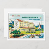 Hotel Vossevangen, Voss Norwegen Postkarte (Vorne/Hinten)