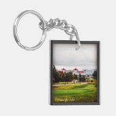 Hotel Washington im Herbst - Akronylic Schlüsselan Schlüsselanhänger (Vorderseite links)