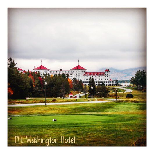 Hotel Washington im Herbst Fotodruck (Vorne)