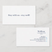 Hotel & Wellness-Center Business Card Visitenkarte (Vorne/Hinten)