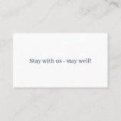 Hotel & Wellness-Center Business Card Visitenkarte (Vorderseite)