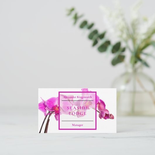 Hotel Wellness und Wellness-Center Reisezubehör Visitenkarte (Stehend Vorderseite)